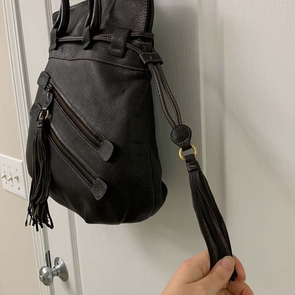 Dark Chocolate Brown Leather Bag - Picture 7 of 16